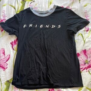 Black Kids Shirt with Friends Logo